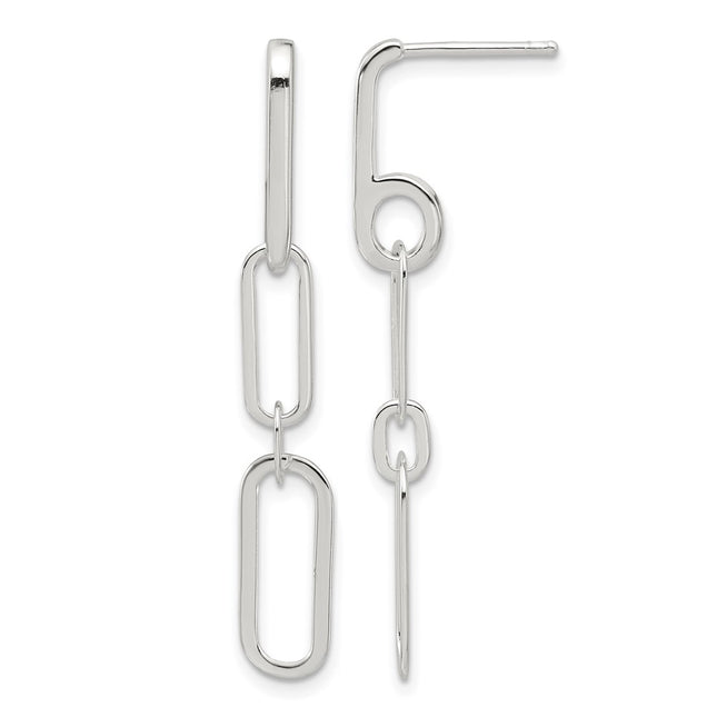 Sterling silver drop earrings