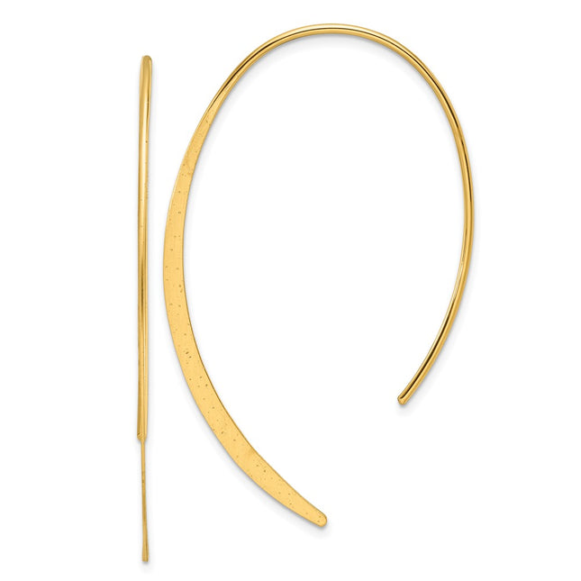 SS/Gold Plated Earrings Style QE17055GP - Classique Jewelry Inc.