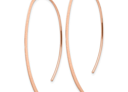 SS/Rose Plated Earrings Style QE17055RP - Classique Jewelry Inc.