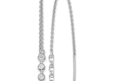 Sterling silver cubic zirconia earrings