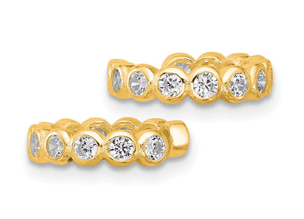 Sterling Silver Earrings Style QE17087GP - Classique Jewelry Inc.