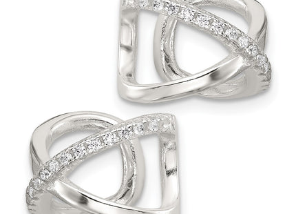 Sterling Silver Earrings Style QE17091 - Classique Jewelry Inc.