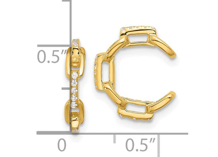 Sterling Silver Earrings Style QE17092GP - Classique Jewelry Inc.