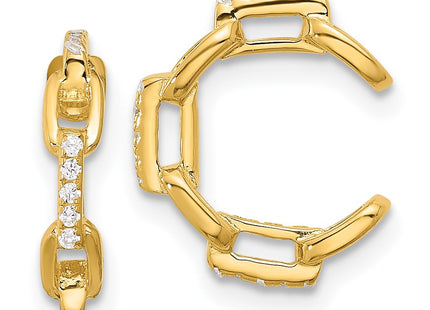 Sterling Silver Earrings Style QE17092GP - Classique Jewelry Inc.