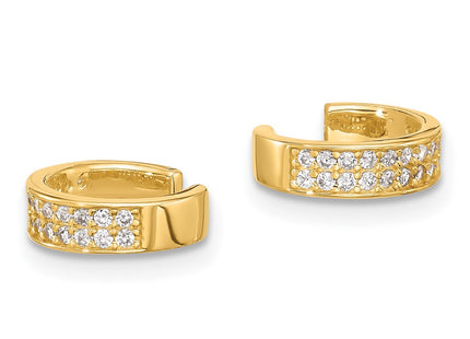 Sterling Silver Earrings Style QE17095GP - Classique Jewelry Inc.