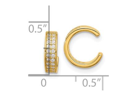 Sterling Silver Earrings Style QE17095GP - Classique Jewelry Inc.