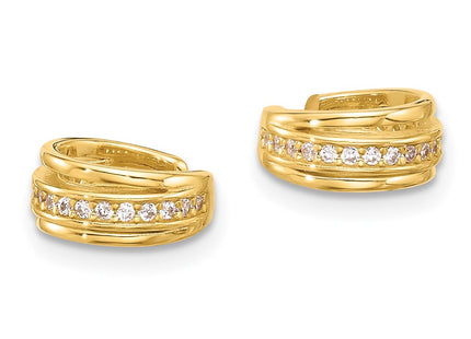 Sterling Silver Earrings Style QE17096GP - Classique Jewelry Inc.