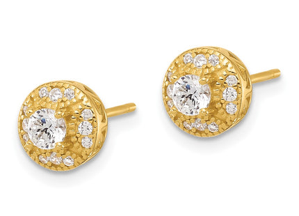 Sterling Silver Earrings Style QE17101GP - Classique Jewelry Inc.