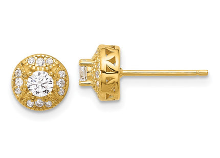 Sterling Silver Earrings Style QE17101GP - Classique Jewelry Inc.