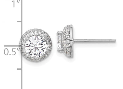 Sterling Silver Earrings Style QE17104 - Classique Jewelry Inc.