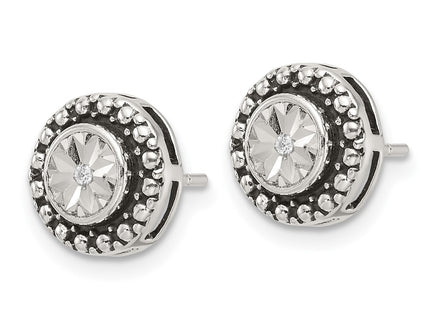 Sterling Silver Earrings Style QE17109 - Classique Jewelry Inc.