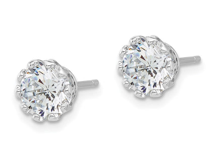 Sterling Silver Earrings Style QE17113 - Classique Jewelry Inc.