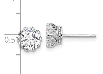 Sterling Silver Earrings Style QE17113 - Classique Jewelry Inc.