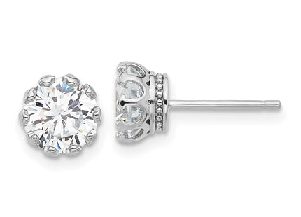 Sterling Silver Earrings Style QE17113 - Classique Jewelry Inc.