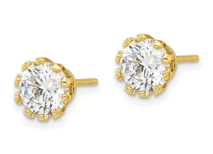 Sterling Silver Earrings Style QE17113GP - Classique Jewelry Inc.