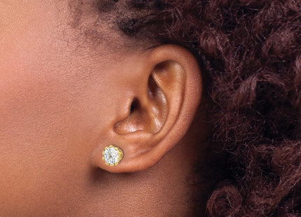 Sterling Silver Earrings Style QE17113GP - Classique Jewelry Inc.