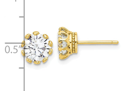 Sterling Silver Earrings Style QE17113GP - Classique Jewelry Inc.