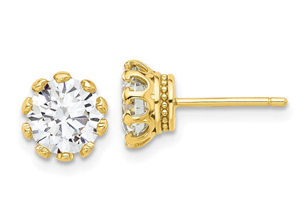 Sterling Silver Earrings Style QE17113GP - Classique Jewelry Inc.