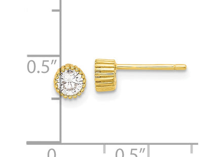 Sterling Silver Earrings Style QE17115GP - Classique Jewelry Inc.