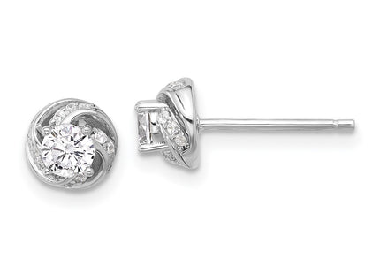 Sterling Silver Earrings Style QE17122 - Classique Jewelry Inc.