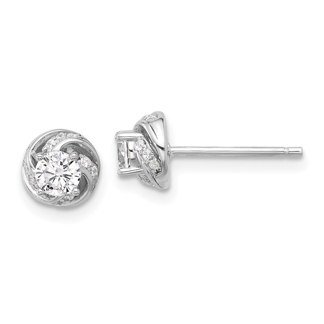 Sterling Silver Earrings Style QE17122 - Classique Jewelry Inc.