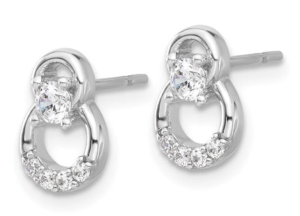Sterling Silver Earrings Style QE17126 - Classique Jewelry Inc.