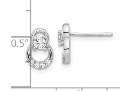 Sterling Silver Earrings Style QE17126 - Classique Jewelry Inc.
