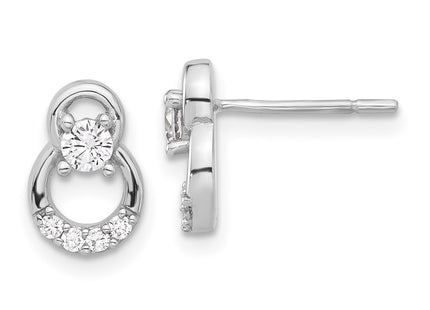 Sterling Silver Earrings Style QE17126 - Classique Jewelry Inc.