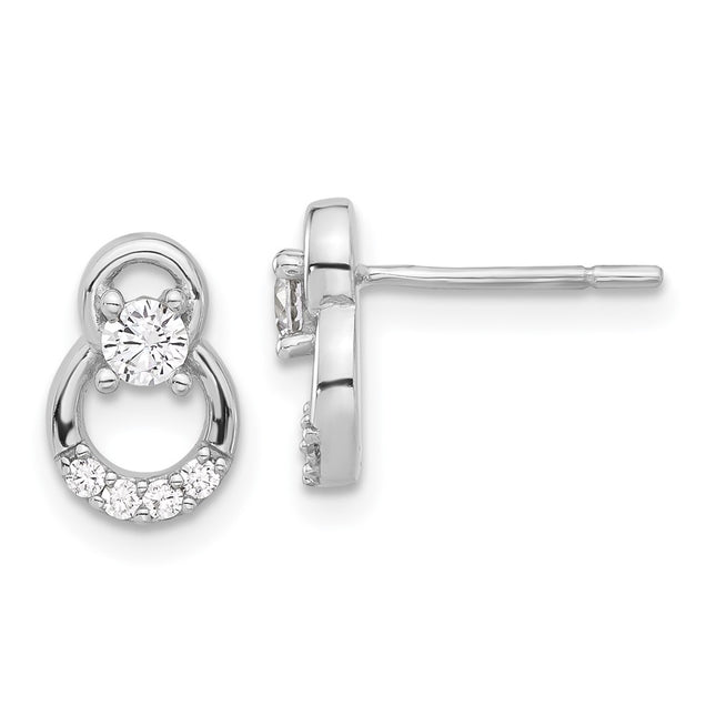 Sterling Silver Earrings Style QE17126 - Classique Jewelry Inc.