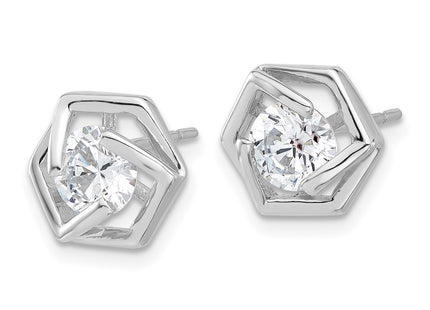 Sterling Silver Earrings Style QE17130 - Classique Jewelry Inc.