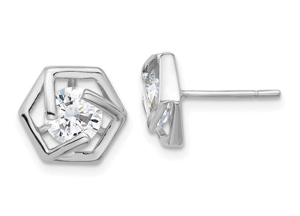 Sterling Silver Earrings Style QE17130 - Classique Jewelry Inc.