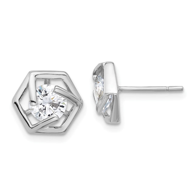 Sterling Silver Earrings Style QE17130 - Classique Jewelry Inc.