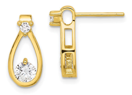 Sterling Silver Earrings Style QE17134GP - Classique Jewelry Inc.