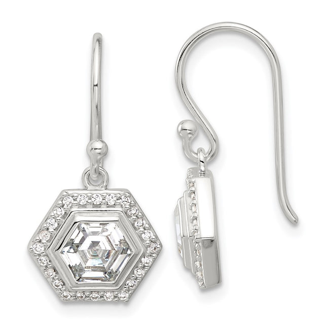 Sterling Silver Earrings Style QE17138 - Classique Jewelry Inc.
