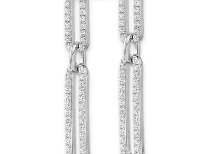 Sterling Silver Earrings Style QE17141 - Classique Jewelry Inc.