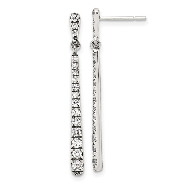 Sterling Silver Earrings Style QE17153 - Classique Jewelry Inc.