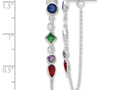 Sterling Silver Earrings Style QE17157 - Classique Jewelry Inc.