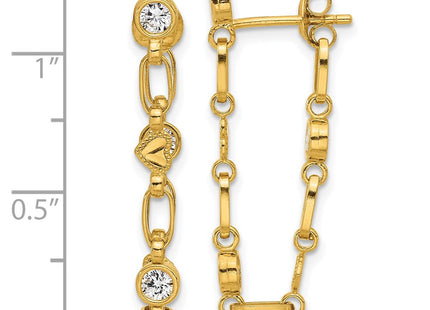 Sterling Silver Earrings Style QE17162GP - Classique Jewelry Inc.