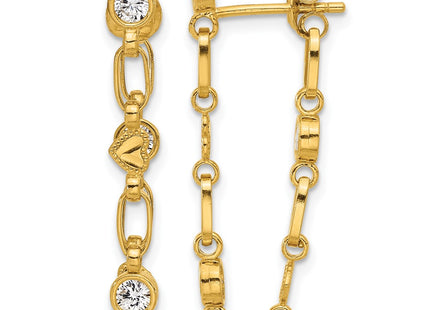 Sterling Silver Earrings Style QE17162GP - Classique Jewelry Inc.