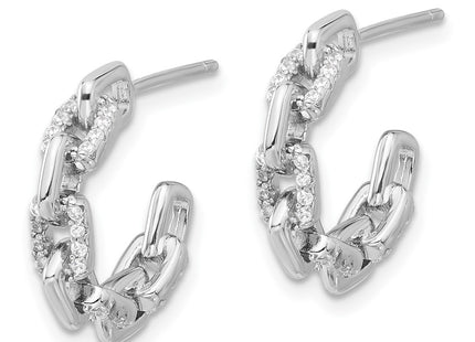Sterling Silver Earrings Style QE17166 - Classique Jewelry Inc.