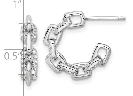 Sterling Silver Earrings Style QE17166 - Classique Jewelry Inc.