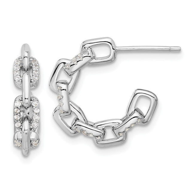 Sterling Silver Earrings Style QE17166 - Classique Jewelry Inc.