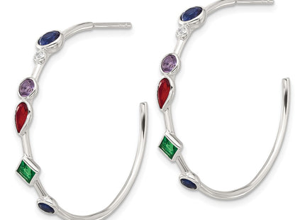 Sterling Silver Earrings Style QE17170 - Classique Jewelry Inc.
