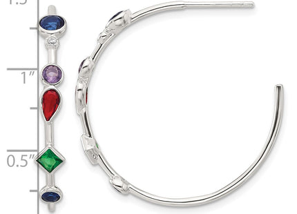Sterling Silver Earrings Style QE17170 - Classique Jewelry Inc.