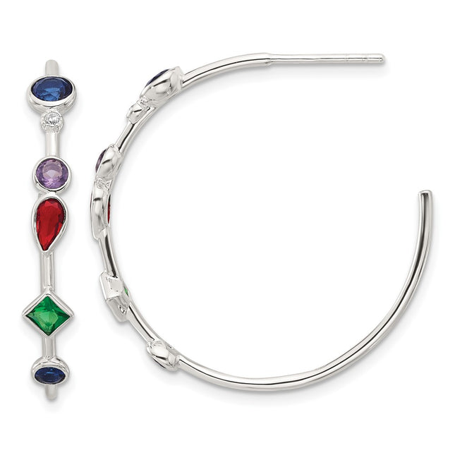 Sterling Silver Earrings Style QE17170 - Classique Jewelry Inc.