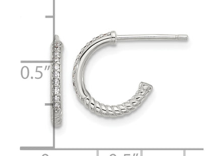 Sterling Silver Earrings Style QE17172 - Classique Jewelry Inc.