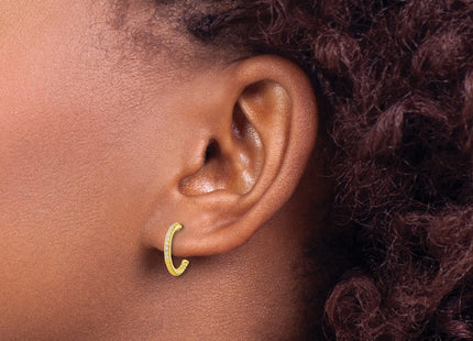 Sterling Silver Earrings Style QE17172GP - Classique Jewelry Inc.