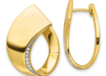 Sterling Silver Earrings Style QE17173GP - Classique Jewelry Inc.