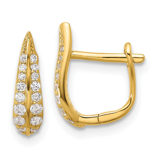 Sterling Silver Earrings Style QE17189GP - Classique Jewelry Inc.