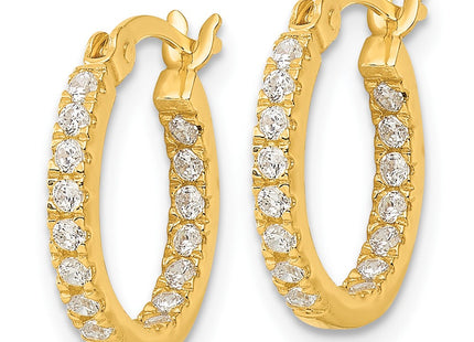 Sterling Silver Earrings Style QE17194GP - Classique Jewelry Inc.